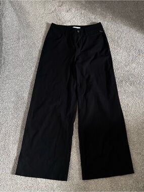 Modern Ambition Black Wide-Leg trouser Pants
